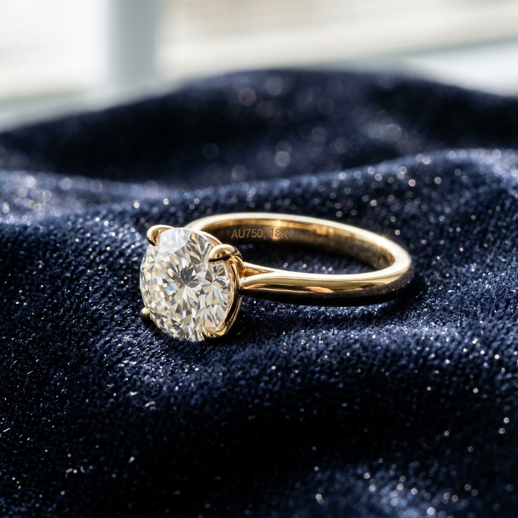 Delicate Solitaire Diamond Ring